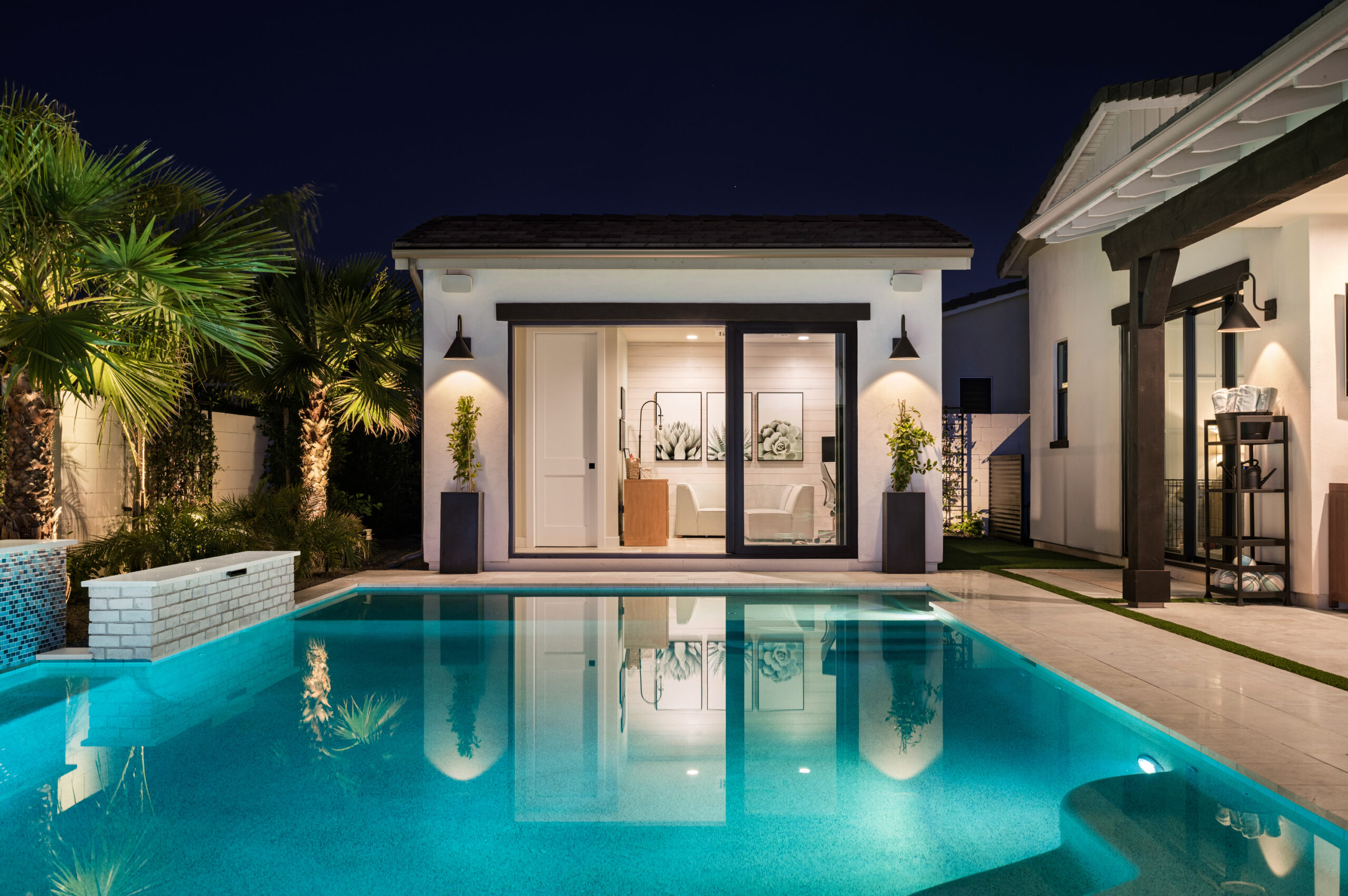 a pool in a house